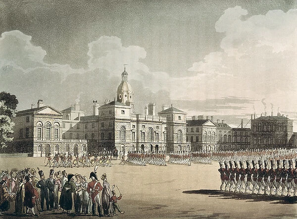 Mounting Guard at St. Jamess Park, engraved by J