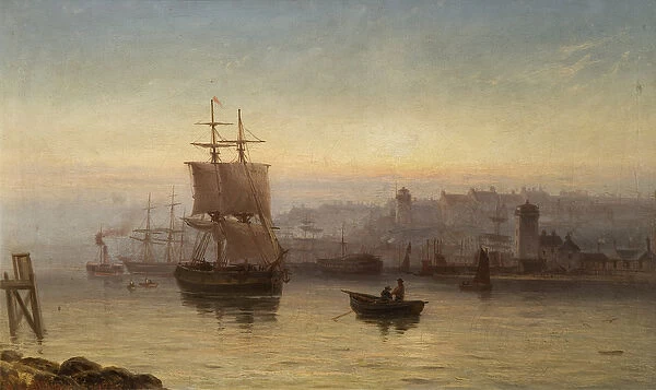 Mouth of the River Tyne, North Bank 1875 (oil on canvas)