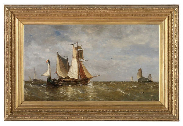 Mouth of the Scheldt (oil on canvas)