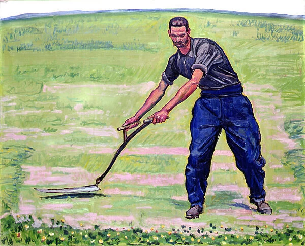 The Mower, 1912 (oil on canvas)