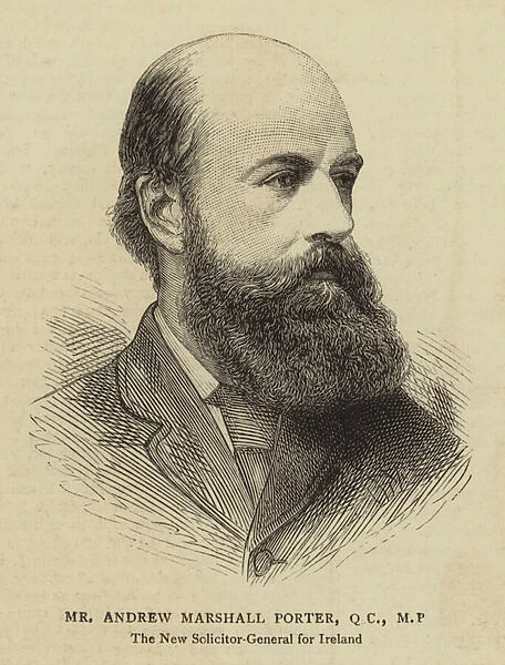 Mr Andrew Marshall Porter, QC, MP (engraving)