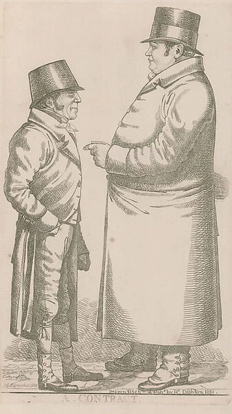 Mr Damington and Mr Tremloe, A contract (engraving)