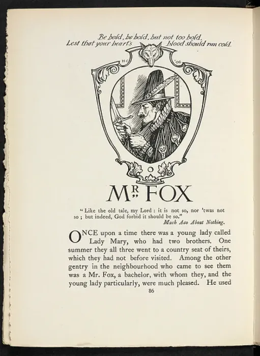 Framed Print : Mr Fox. BL3316580 Mr Fox.; British Library, London, UK; (add.info. Framed Print : Mr Fox. BL3316580 Mr Fox.; British Library, London, UK; (add.info.