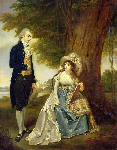 Mr and Mrs Fraser, c. 1785-90 (oil on canvas)