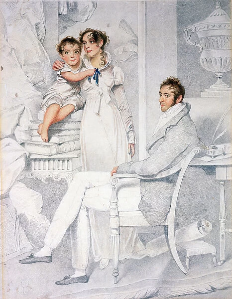 Mr and Mrs Richmond Thackeray and their son, William Makepeace Thackeray (1811-63