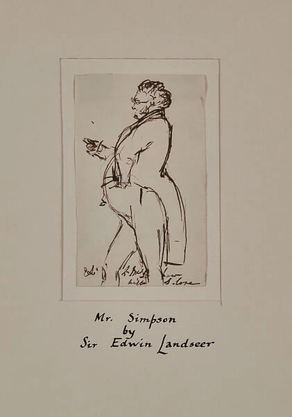 Mr Simpson, 1820-73 (Ink)