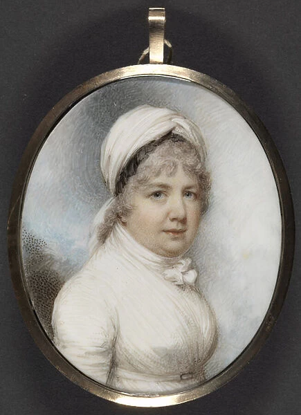 Mrs. Ellen Devis (1746-1820) (w  /  c and bodycolour on ivory)