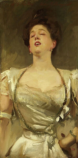Mrs George Batten Singing, 1895 (oil on canvas)