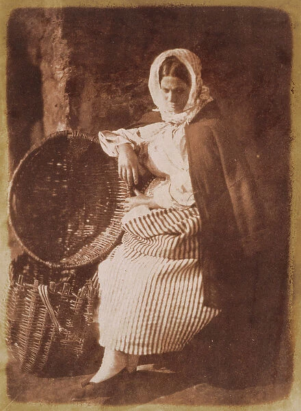Mrs Hall, Newhaven, 1843-47 (salt paper print from calotype negative) (see also 224278
