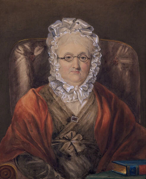 Mrs John Charles, widow of Lieutenant Charles, 1810-65 (Watercolour)