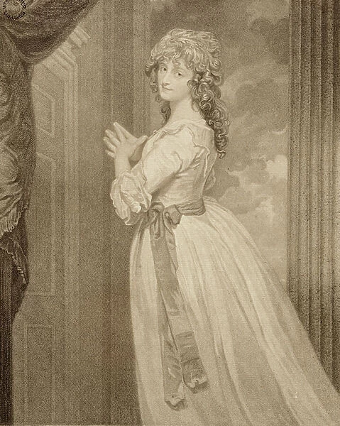 Mrs Jordan in the Character of the Country Girl, engraved by Francesco Bartolozzi