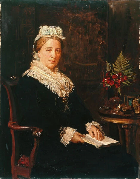 Mrs Leopold Reiss, of Broom House, Eccles, 1876 (oil on canvas)