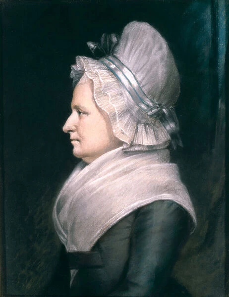 Mrs Martha Washington (1731-1802) 1796 (pastel on paper)