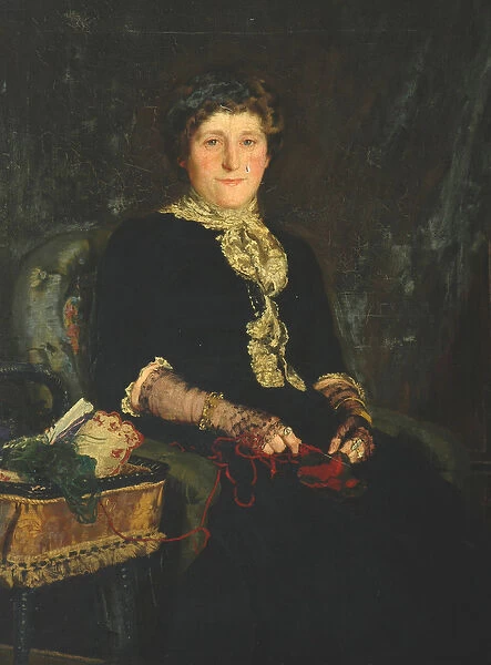 Mrs Rufus Mitchell (oil on canvas)