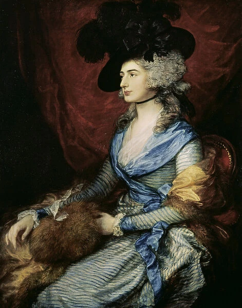 Mrs Sarah Siddons, the actress (1755-1831), 1785 (oil on canvas)