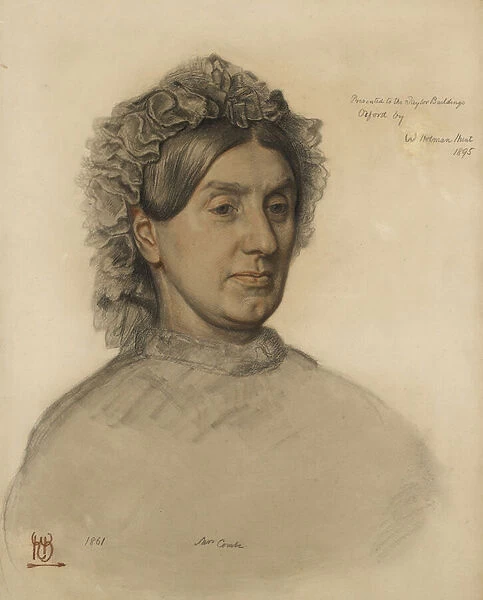Mrs Thomas Combe (1806-1893) (red and black chalk)