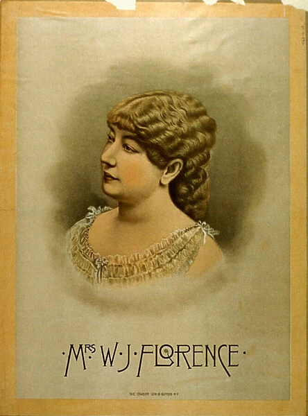 Mrs W. J. Florence (colour litho)