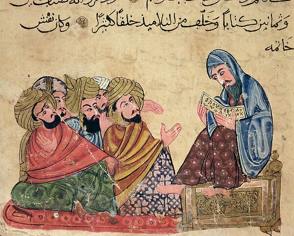 MS Ahmed III 3206 The Philosopher, illustration from Kitab Mukhtar al-Hikam