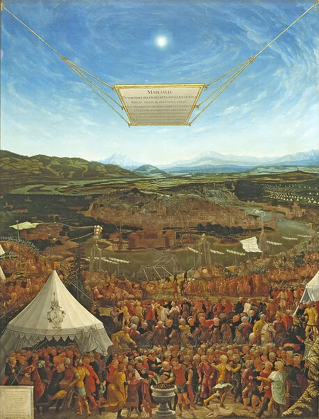 Mucius Scaevola before King Porsena, 1533 (oil on wood)