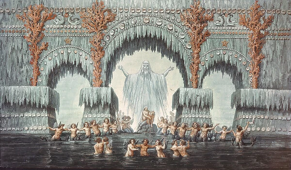 Muehleborns Water Palace, set design for a production of Undine