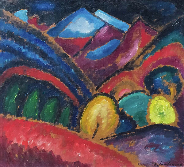 Murnau, 1910 (oil on card)