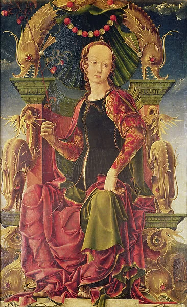 A Muse, c. 1455-60 (oil with egg tempera)