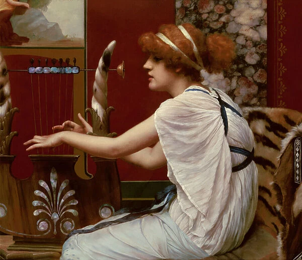 The Muse Erato at her Lyre, 1895 (oil on canvas)