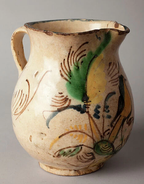 Museum Museu Comarcal de Cervera. Collections. Jar. Polychromed earthenware. Manises. 19th century. Museum inventory no: 1307