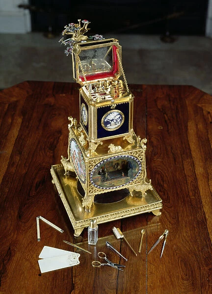 Musical automaton, necessaire and watch, by Thomas Weekes, c. 1800
