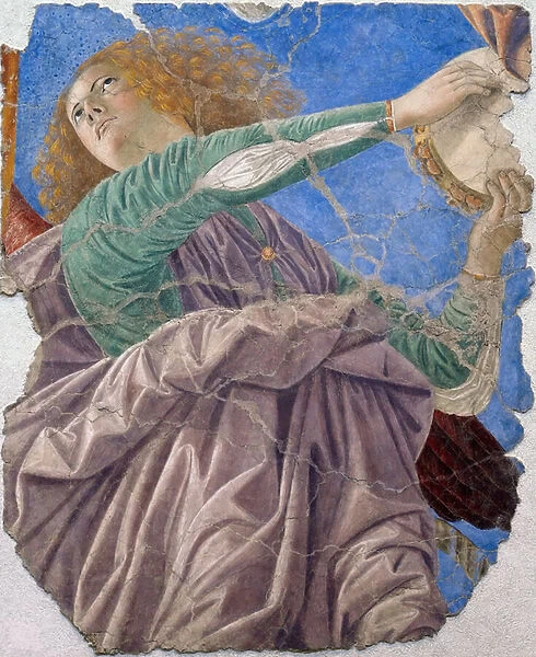 Musician angel by Melozzo da Forli, c. 1480 (fresco)