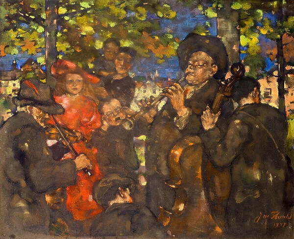 The Musicians (or The Minstrels), 1907 (pastel)