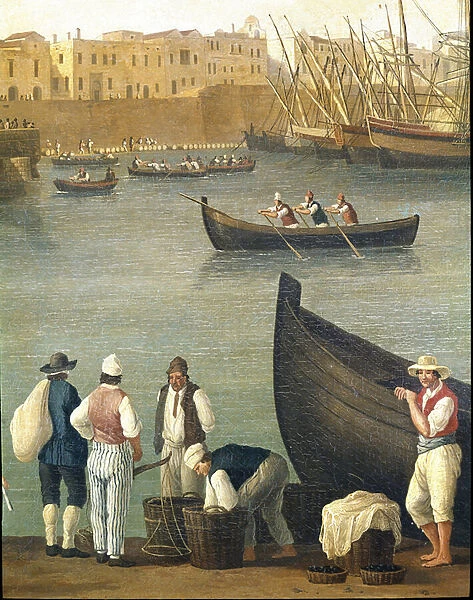 Mussel fishermen from Monopoli, Puglia, Italy (Mussel fishermen in Monopoli