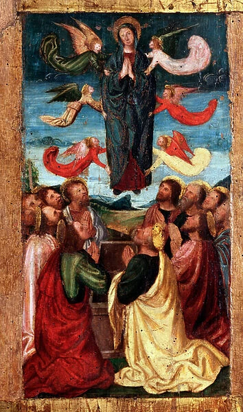 Mysteries of the Rosary: Assumption of the Virgin (wood painting, 1512-1513)