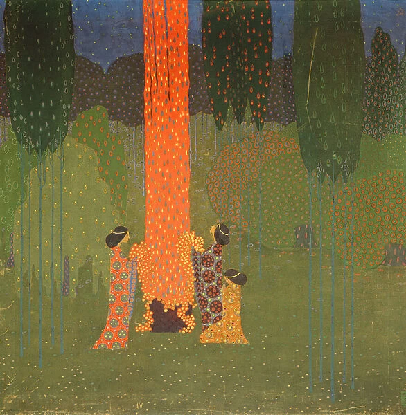 Mystic Meeting, 1914 (oil on canvas)