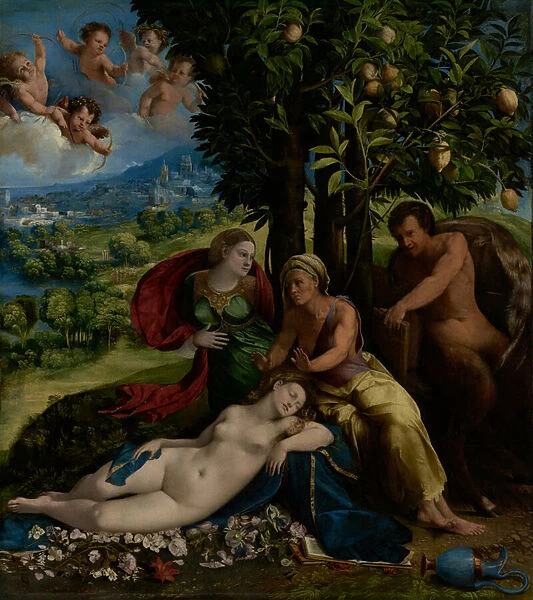 Mythological Scene, c. 1524 (oil on canvas)