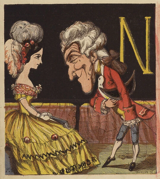 N is for nobleman (colour litho)