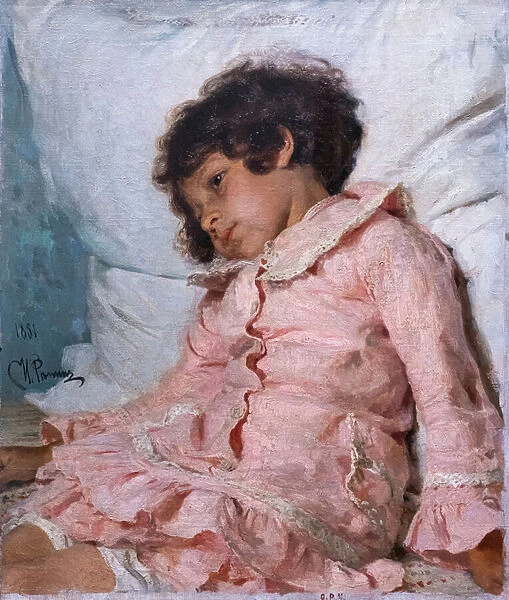 NADIA REPINE, 1881 (oil on canvas)
