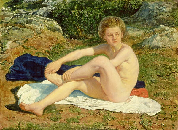 A Naked Boy, study for The Appearance of Christ before the People