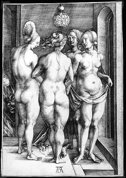 Four Naked Women, or The Witches, 1497 (engraving)