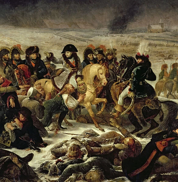 Napoleon on the Battle Field of Eylau, 9th February 1807, 1808 (oil on canvas) (detail of 18910)
