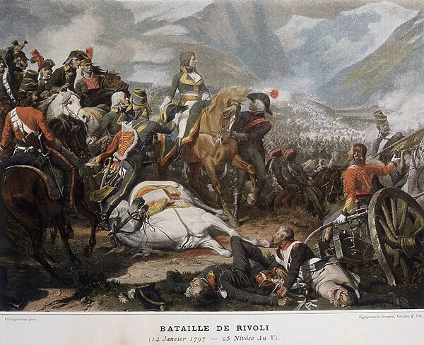 Napoleon at the Battle of Rivoli on January 14, 1797 - in '