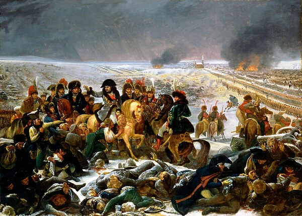 Napoleon on the Battlefield of Eylau, 1807 (oil on canvas)