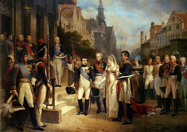 Napoleon Bonaparte (1769-1821) Receiving Queen Louisa of Prussia (1776-1810) at Tilsit