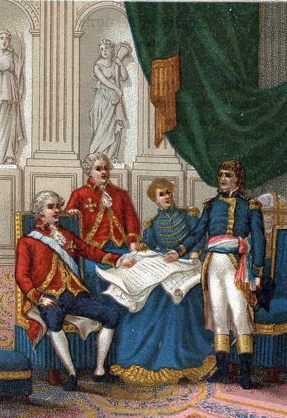 Napoleon Bonaparte in Amiens on 25 March 1802, England and France signed a peace treaty