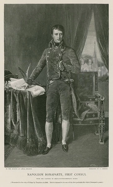 Napoleon Bonaparte, First Consul (engraving)