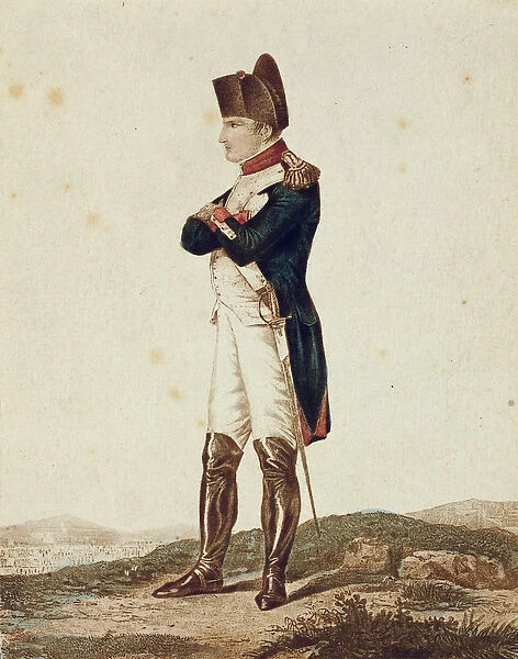 Napoleon Bonaparte as First Consul (w  /  c on paper)