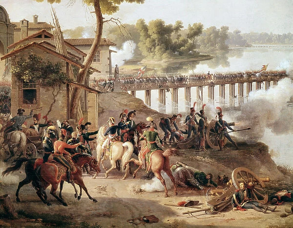 Napoleon Bonaparte giving orders during the Battle of Lodi, 10 May 1796 (Detail Painting
