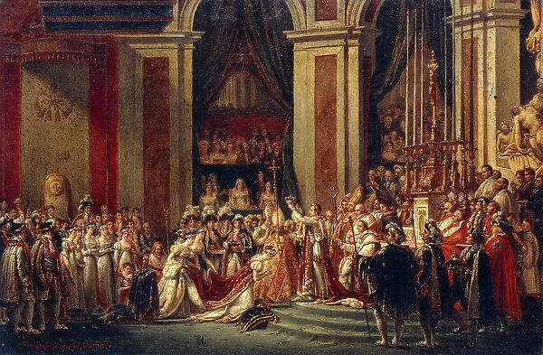 Napoleon crowning Josephine (oil on canvas)