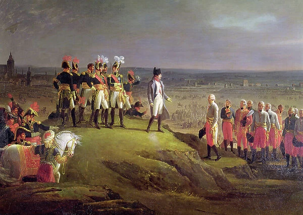 Napoleon I (1769-1821) Receiving General Mack (1752-1828) at the Surrender of Ulm, 20th October 1805, 1806 (oil on canvas) (detail of 166301)