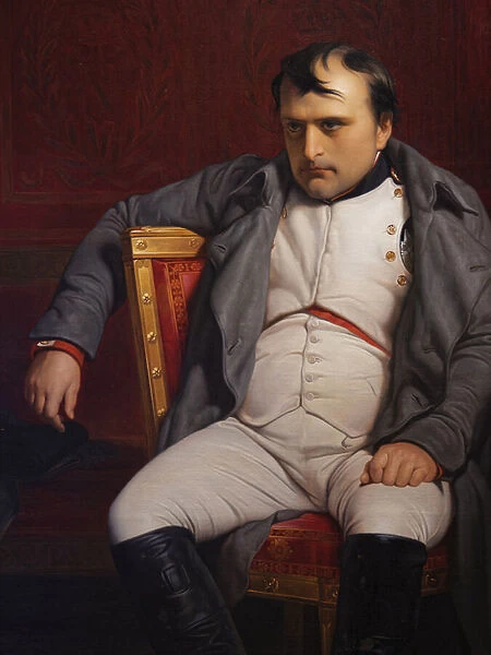 Napoleon I at Fontainebleau, 31st March 1814, detail, 1840 (oil on canvas)